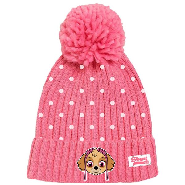 Zimná čiapka paw patrol skye, dievčenská, ružová, veľkosť 52 - 70135_1