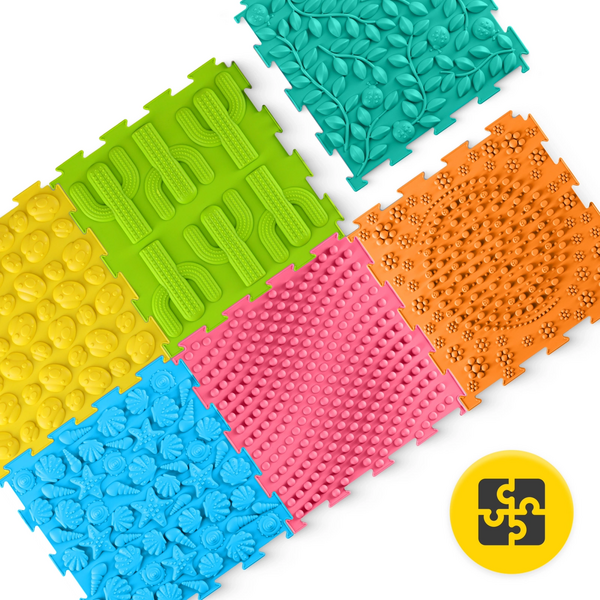 Ortopedická senzorická podložka puzzle pre deti – 6 dielov - 20d93009-b410-4930-a3e1-b78699b9340e