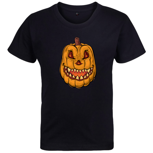 Detské tričko vysmiata tekvica - detske-tricko-cierne-vysmiata-tekvica