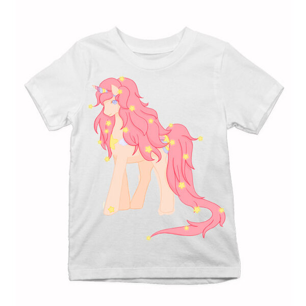 Detské tričko jednorožec dlhé vlásky - ponik-dlhe-vlasy