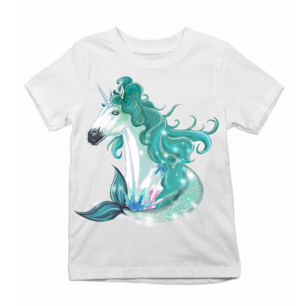 Detské tričko  zelený jednorožec - jednorozec-zeleny