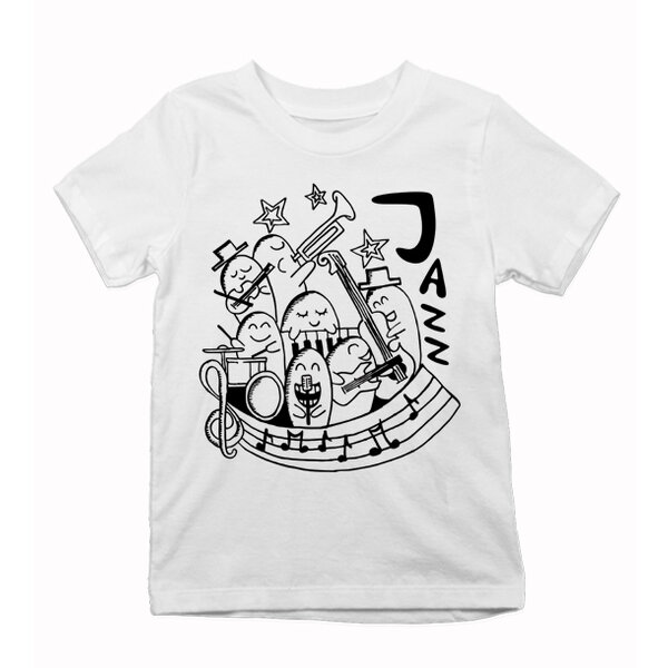 Detské maľované tričko jazz - detske-tricko-hudba