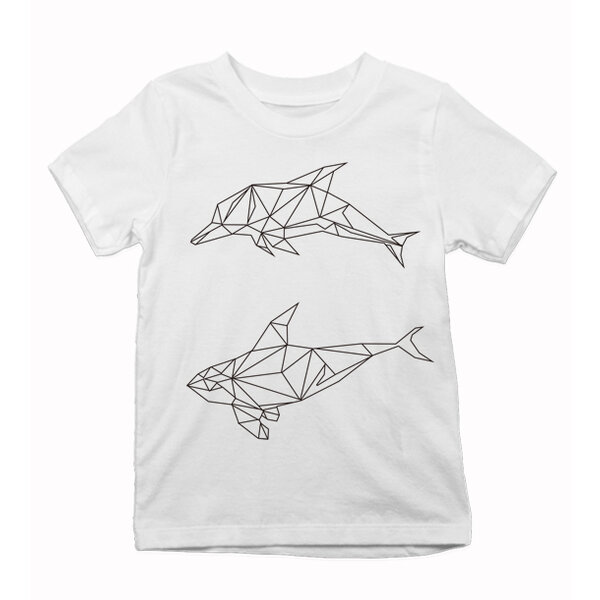 Detské tričko maľovaný delfín - malovane-tricko-delfin