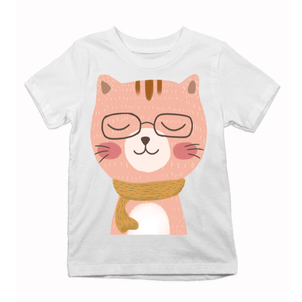 Detské tričko mačička a šálik - macicka-detske-tricko