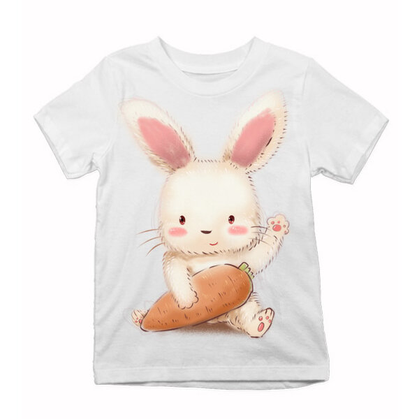Kópia detské tričko zvieratka na sebe - zajacik-a-mrkva-ahooy