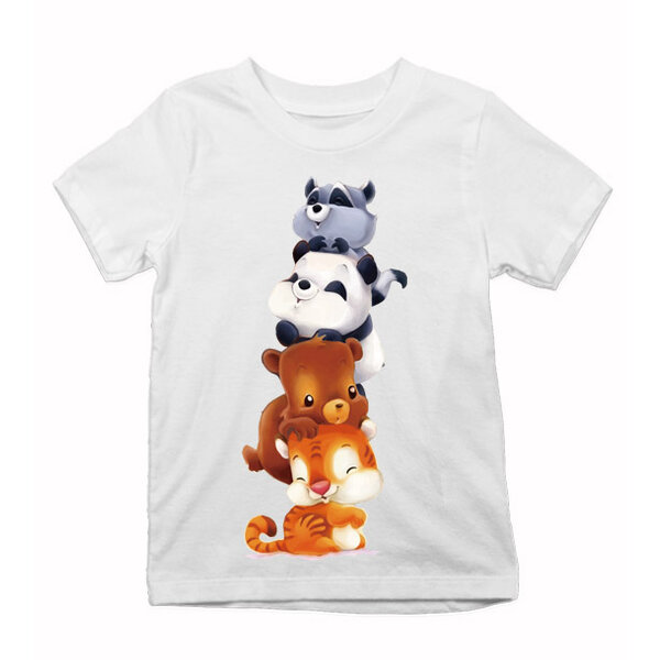 Detské tričko zvieratka na sebe - zvieratka