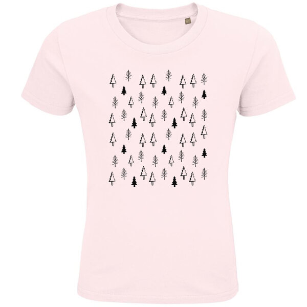 Detské tričko stromčeky - detske-tricko-stromceky-ruzove