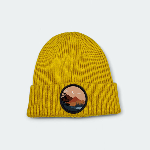 Čiapka príroda v kruhu - ciapka-zlta