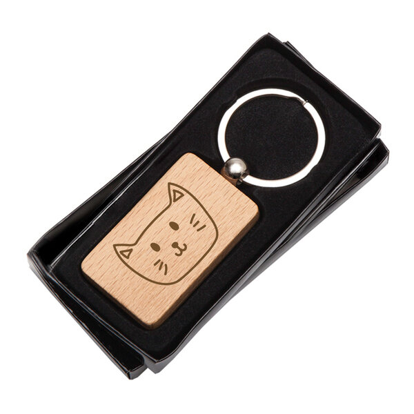 Drevená kľúčenka mačka - klucenka-macka-2