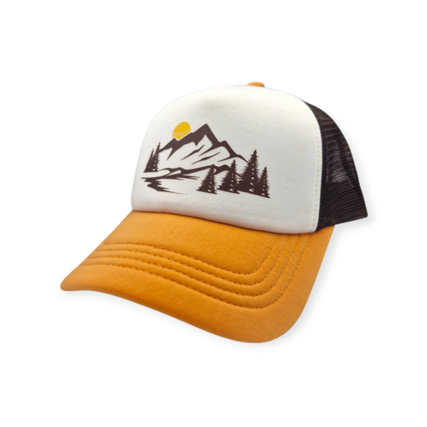 Šiltovka sport - hory a slnko, kakaovo oranžová - 20250711_121830 (2)