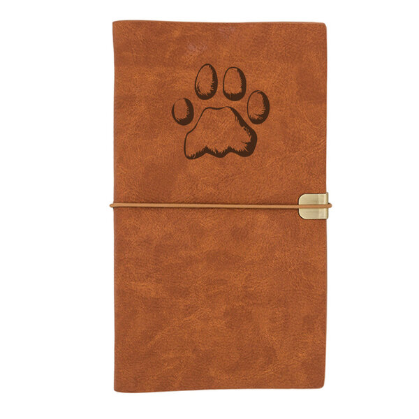 Retro zápisník labka - kozeny-retro-zapisnik-labka