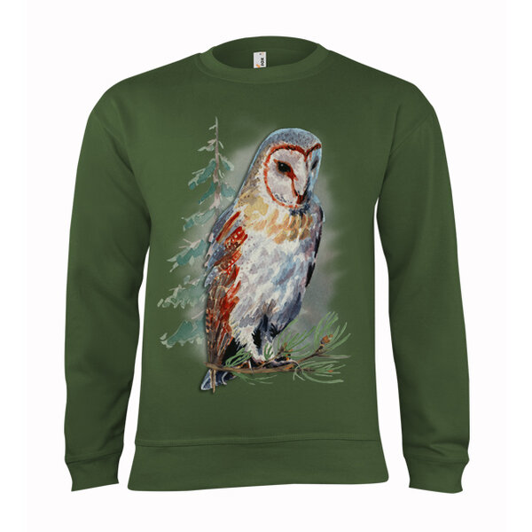 Mikina pozorujúca sova - 6