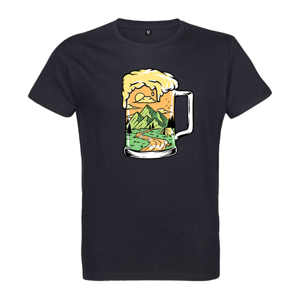 Pánske bio tričko hory a pivo - 26