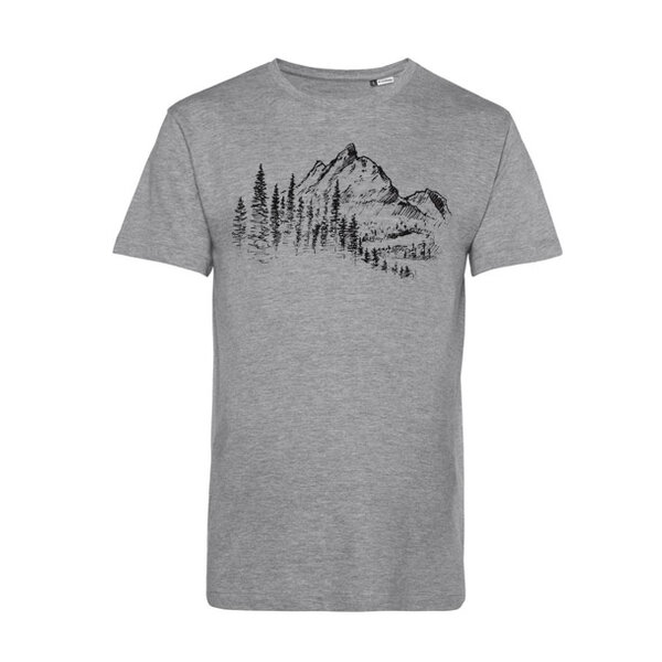 Pánske bio tričko les a hora - 15