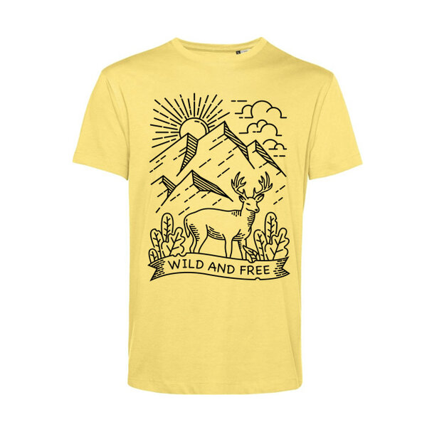 Pánske bio tričko wild and free - 44