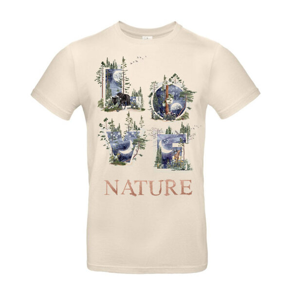 Pánske tričko love nature noc - panske-tricko-pririda