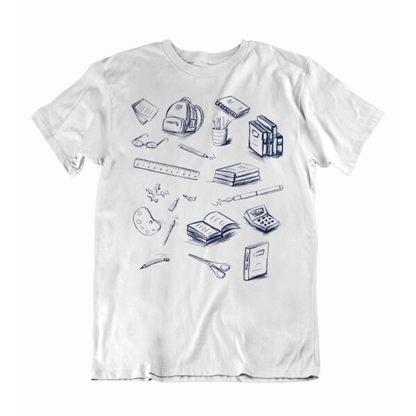 Pánske tričko milovník školy - muz skola