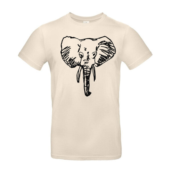 Pánske tričko slon skica - 42