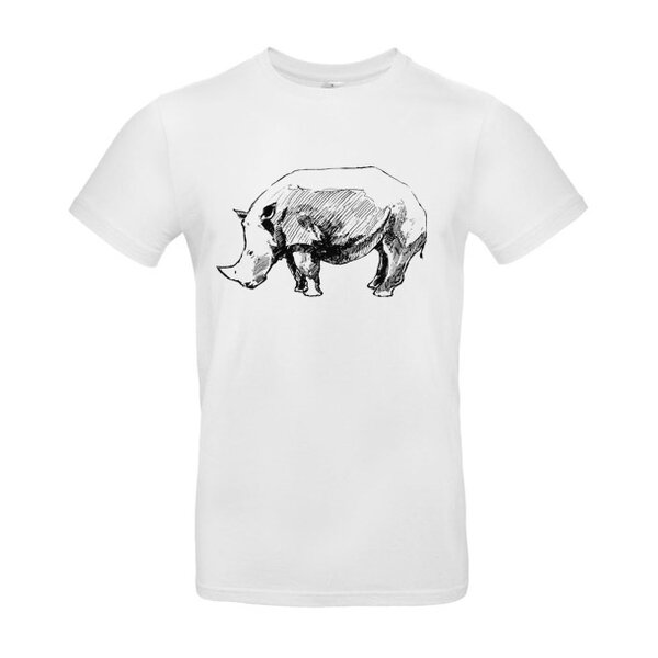 Pánske tričko nosorožec skica - 61