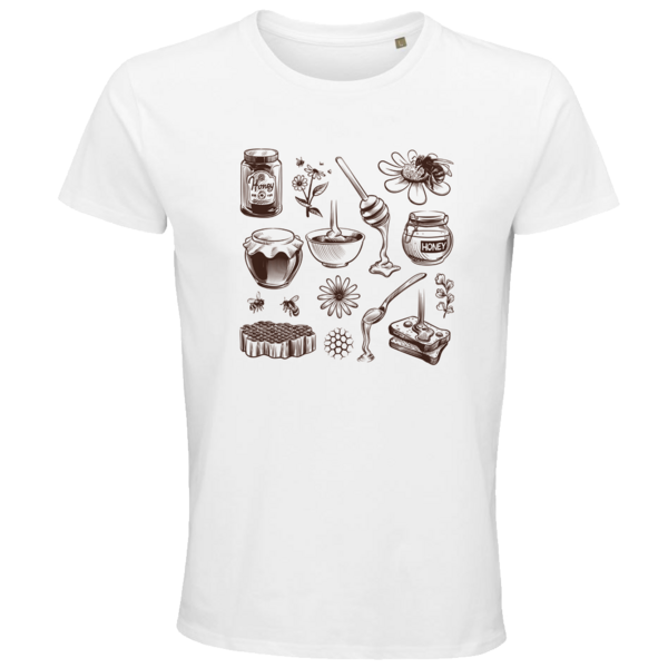 Pánske bio tričko najlepší včelár - panske-bio-tricko-pre-vcelara-biele