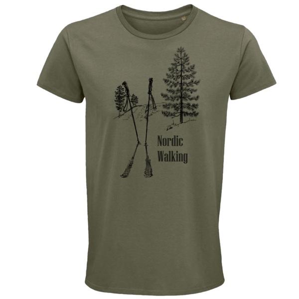 Pánske bio tričko nordic walking - panske-tricko-nordic-walking-zelene
