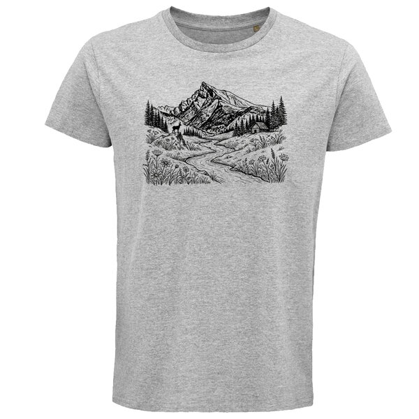 Pánske tričko kriváň skica - panske-tricko-krivan