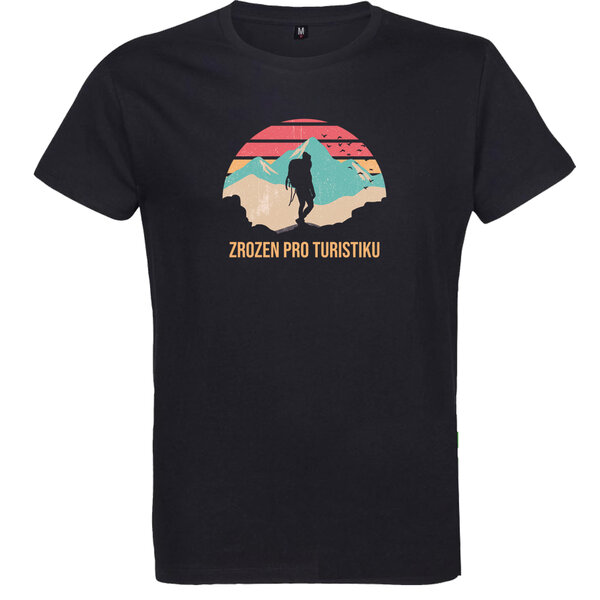 Kópia pánske tričko zrodený pre turistiku - panske-tricko-zrozen-pro-turistiku