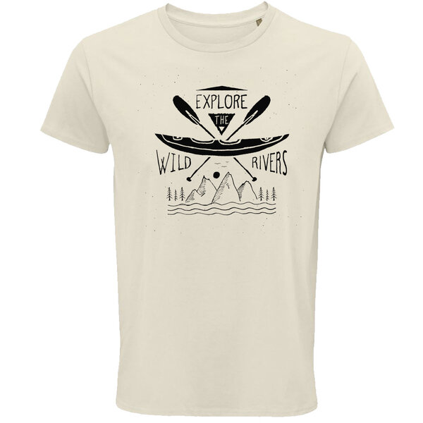Pánske tričko explore the wild rivers - panske-tricko-wild-rivers-natural