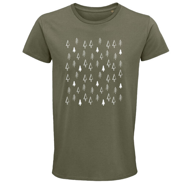 Pánske tričko stromčeky - panske-tricko-stromceky-zelena