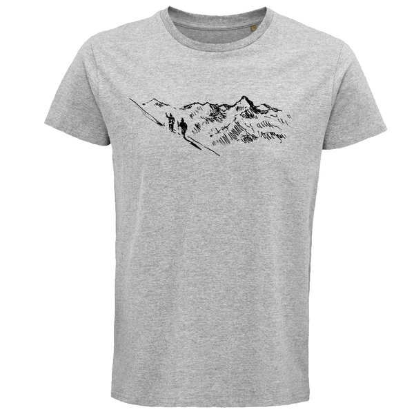 Pánske tričko turista - panske-tricko-turistika-sivy-melir