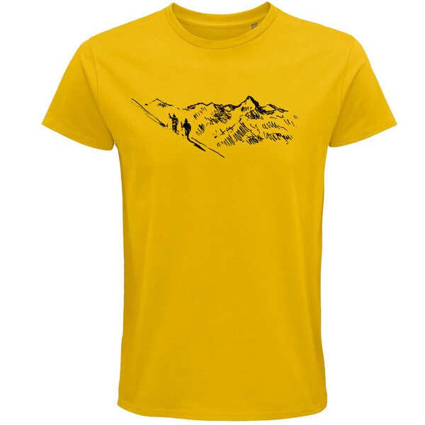 Pánske tričko turista - panske-tricko-turistika-zlte