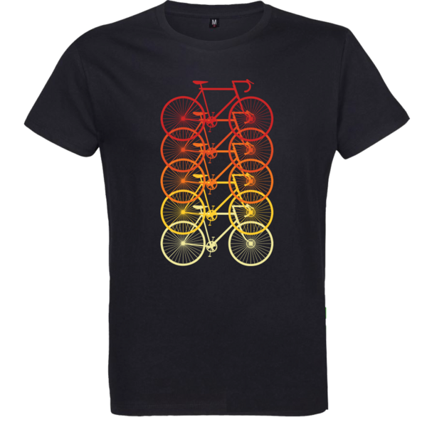 Pánske tričko farebné bicykle - panske-bio-tricko-cestny-bicykel