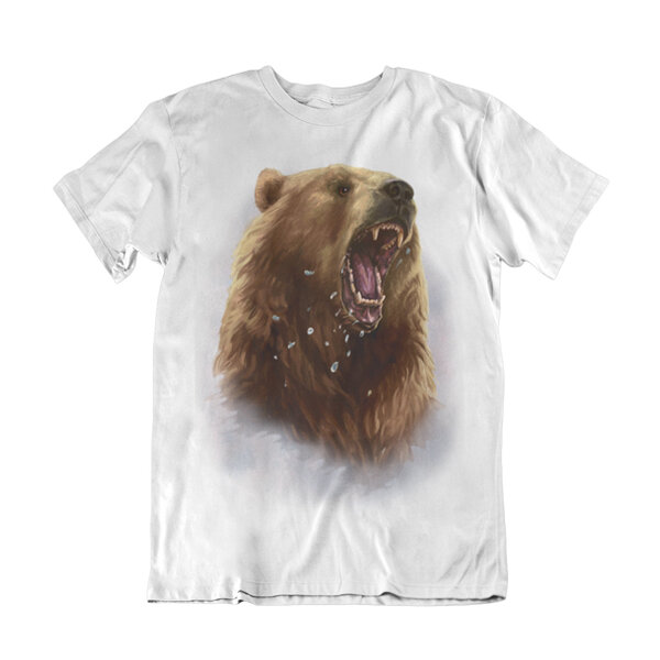 Pánske tričko zúrivý medveď - 2
