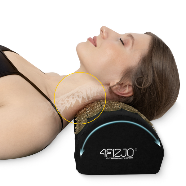 Classic set akupresúrna podložka s vankúšikom čierno-zlatá - ggggd