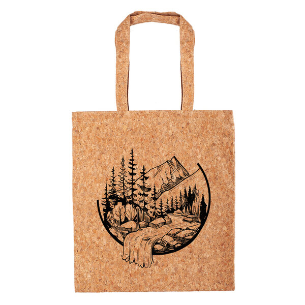 Korková taška príroda v kruhu - korkova-eko-taska-priroda-v-kruhu