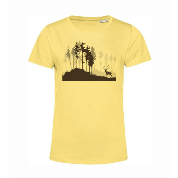 Dámske bio tričko jeleň v lese - jelen-v-lese