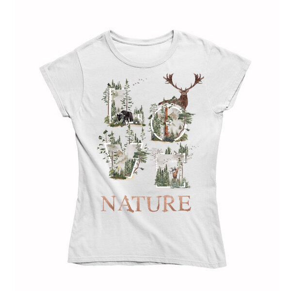 Dámske bio  tričko love nature - laska-k-hora--turistika-idem-na_hory-bie