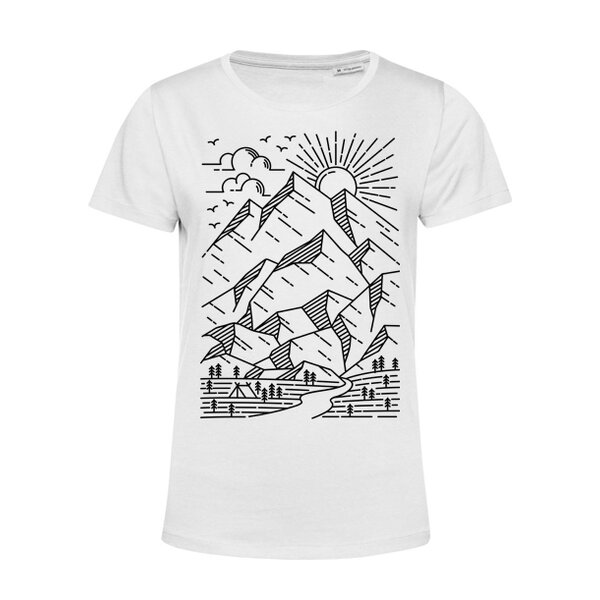 Dámske bio tričko skica hôr - 47