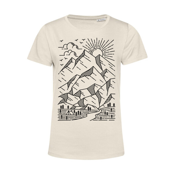 Dámske bio tričko skica hôr - 48