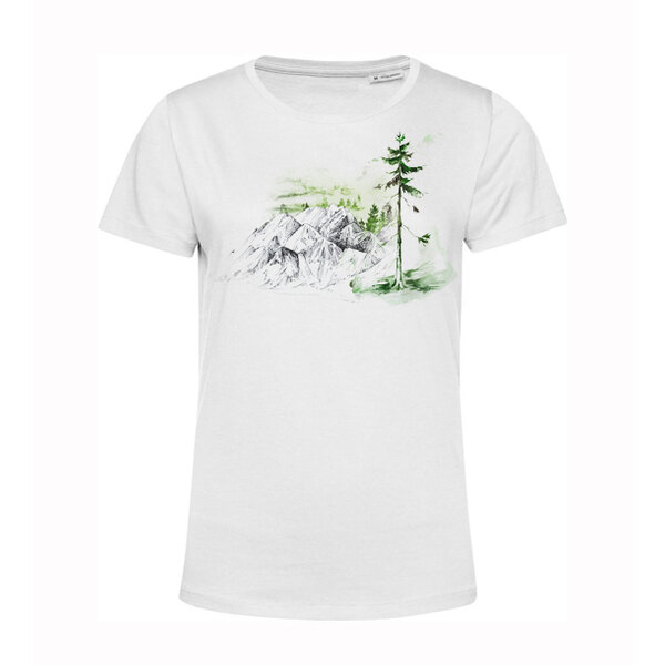 Dámske bio tričko zelený strom - tricko-s-potlacou