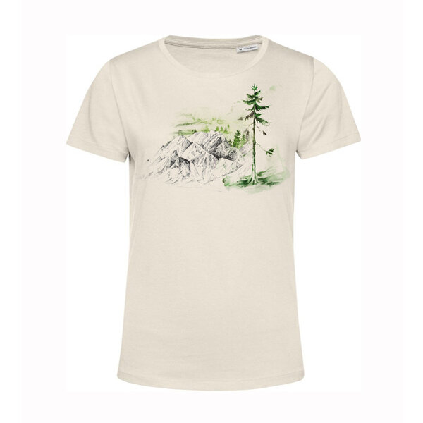 Dámske bio tričko zelený strom - trisko-s-potlacou-priroda