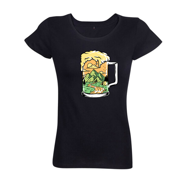 Dámske tričko hory a pivko - 29