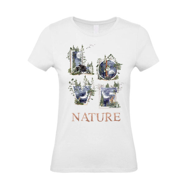 Dámske tričko love nature noc - damske-tričko-love-nature