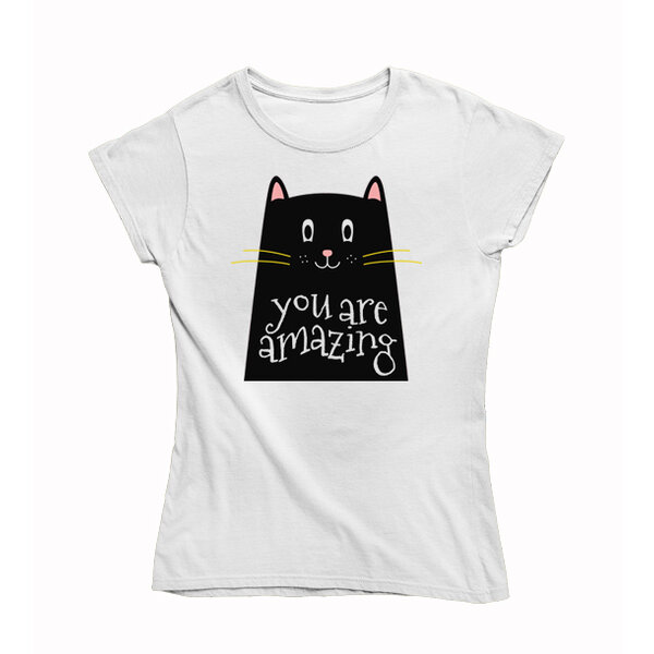 Dámske vtipné tričko you are amazing - macka you are amazing