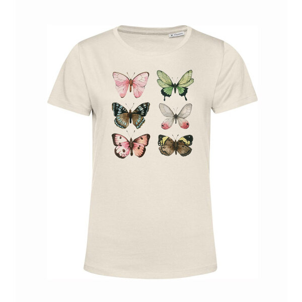 Dámske bio tričko šesť motýľov - organicke-damske-tricko-motyl