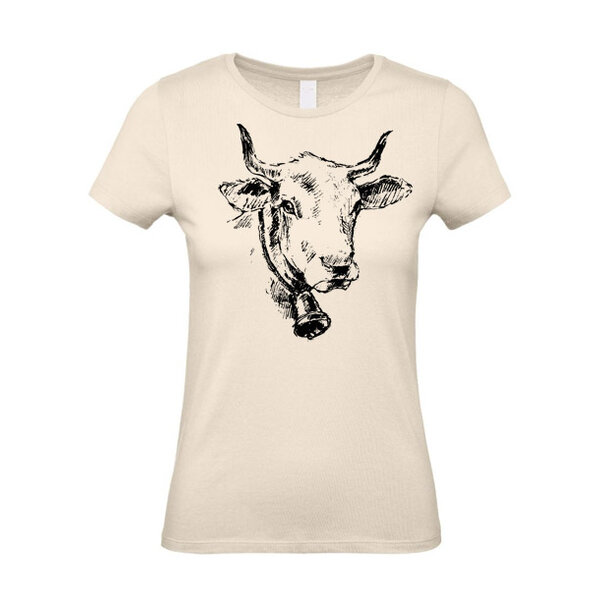 Dámske tričko kravička skica - 33