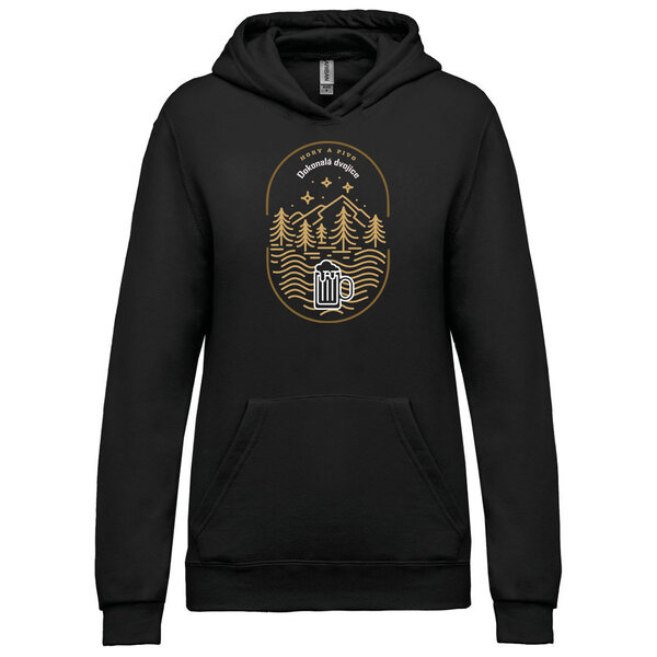 Dámska mikina s kapucňou hory a pivo - damska-mikina-turistika-hory-a-pivo-cz