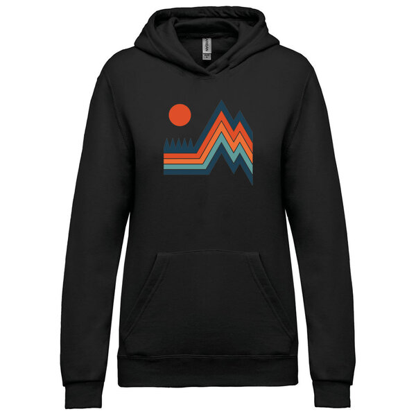 Dámska mikina s kapucňou retro príroda - damska-mikina-retro -priroda