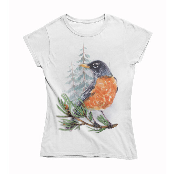 Dámske tričko vták na konári - 10