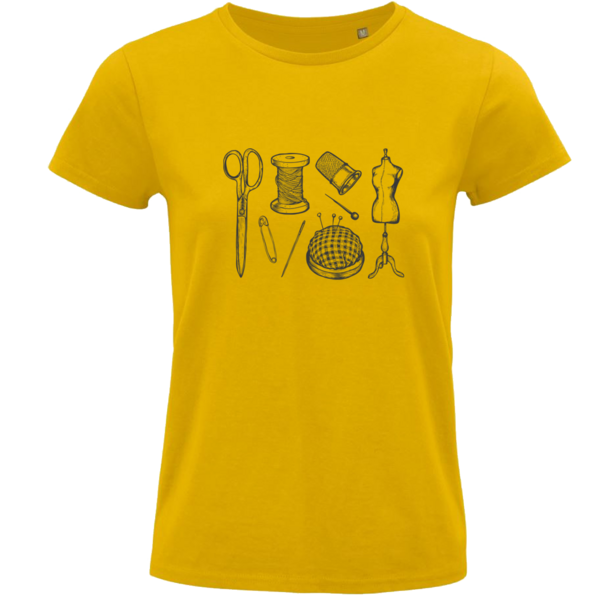 Dámske bio tričko pre najlepšiu krajčírku - damske-bio-tricko-krajcirka-zlte